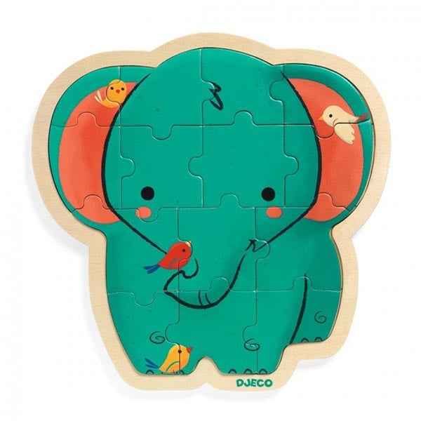 Djeco 14-piece elephant puzzle
