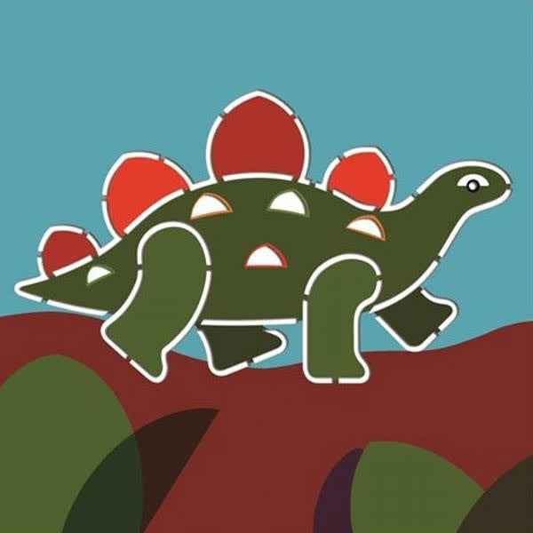 Djeco | 5 Sjablonen - Dinosaurussen