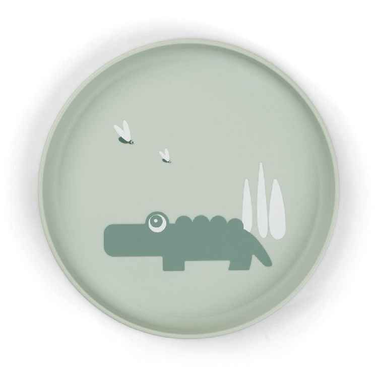 Done by Deer Foodie plate - Croco Green