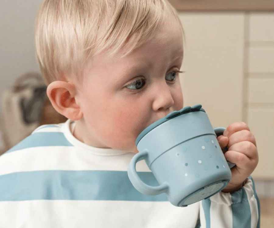 Done by Deer Foodie spout cup - Happy dots Blue
