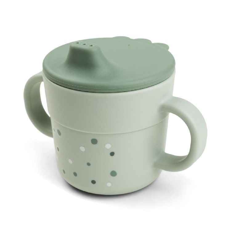 Done by Deer Foodie Spout Cup - Happy Dots Green