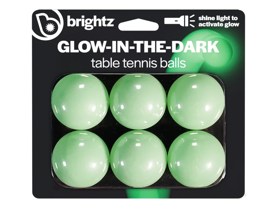 Brightz | Table Tennis Glow Balls Glow-in-the-Dark 6 Stuks
