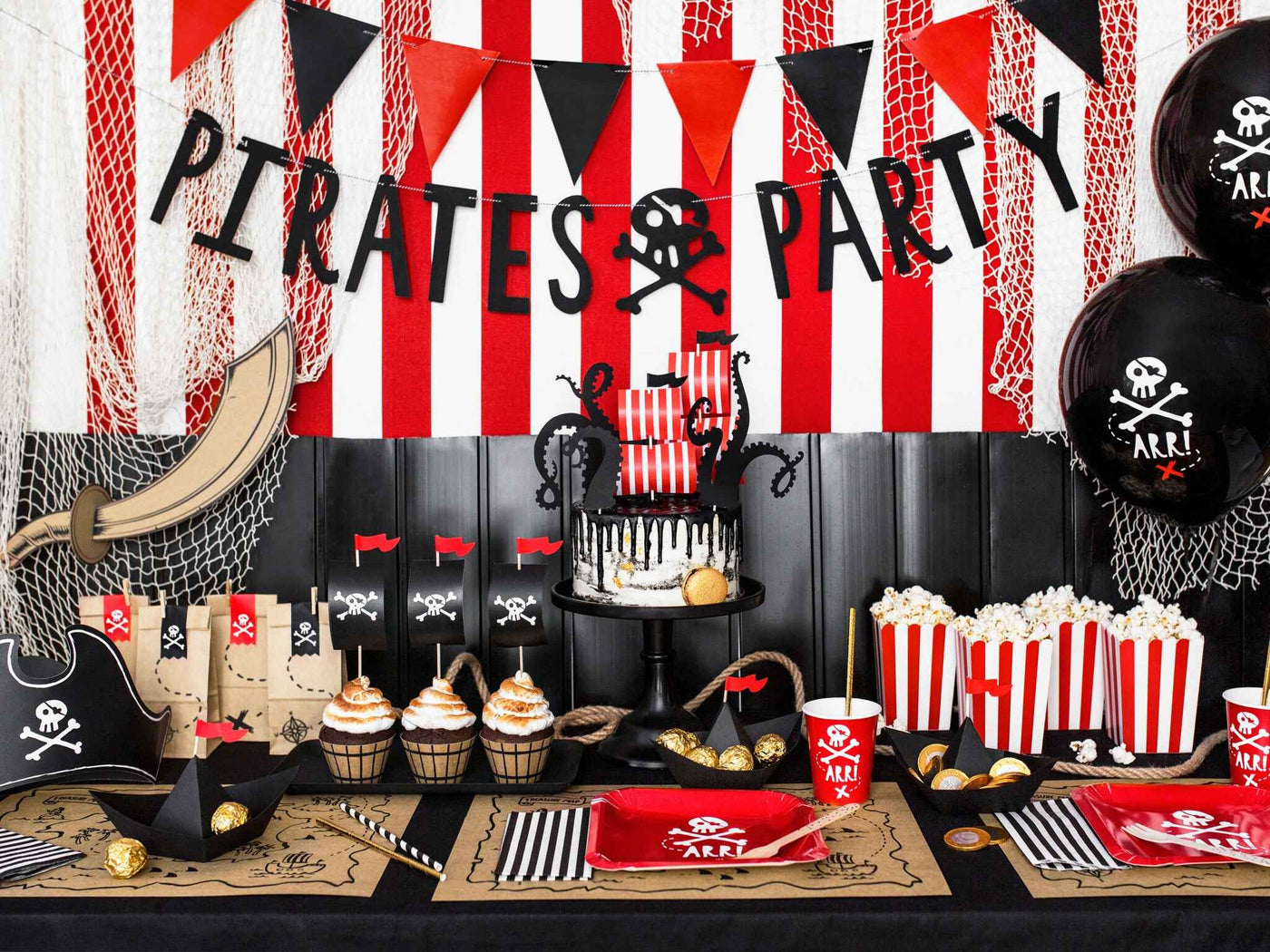 Party Deco Papieren decoratie Piraten