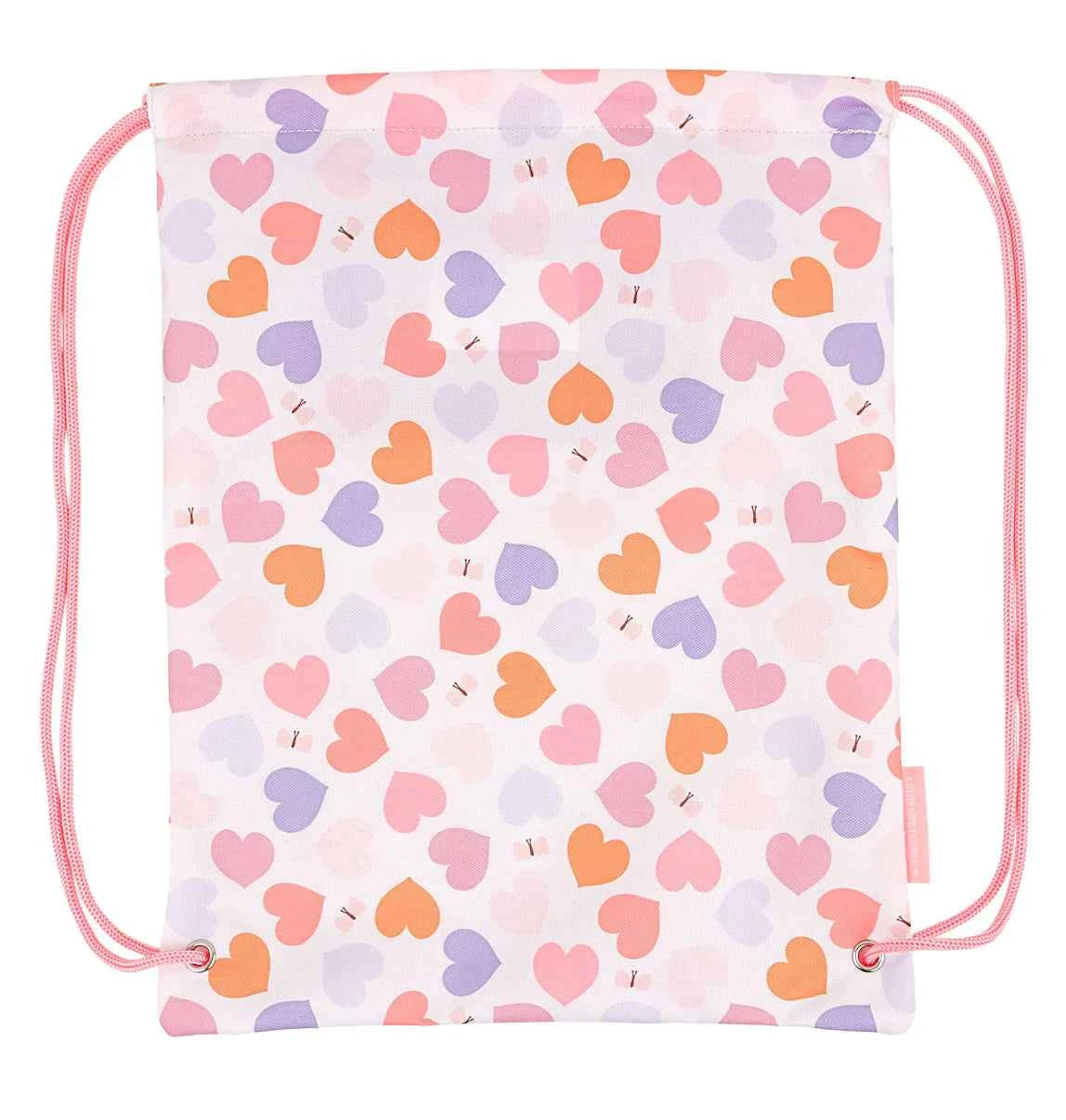 A Little Lovely Company | Gym Bag with Little Hearts
