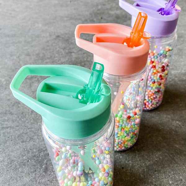 Drinkfles macaron popsicles coral - Petit Monkey