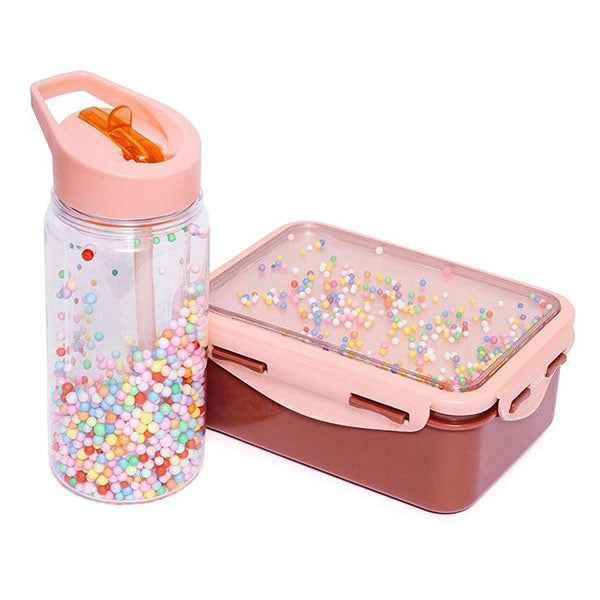 Drinkfles macaron popsicles coral - Petit Monkey
