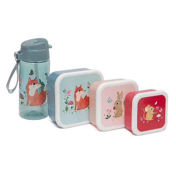 Drinkfles Woodlands blue - Petit Monkey