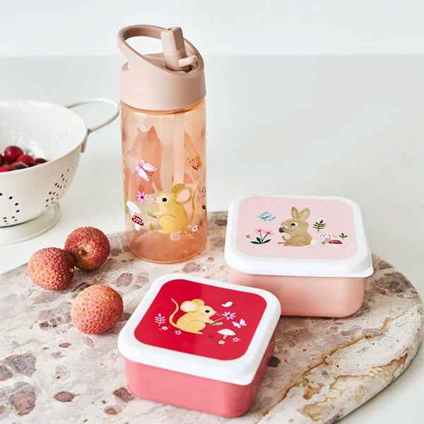 Drinkfles Woodlands pink - Petit Monkey