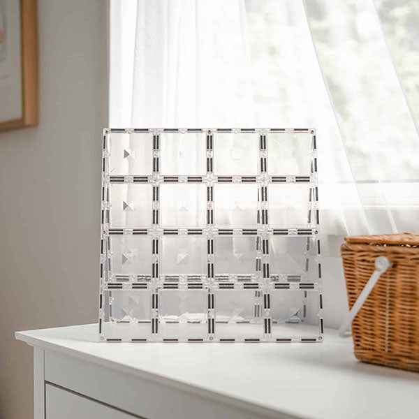 Connetix Tiles 2 Piece Clear Base Plate Pack magnetic tiles