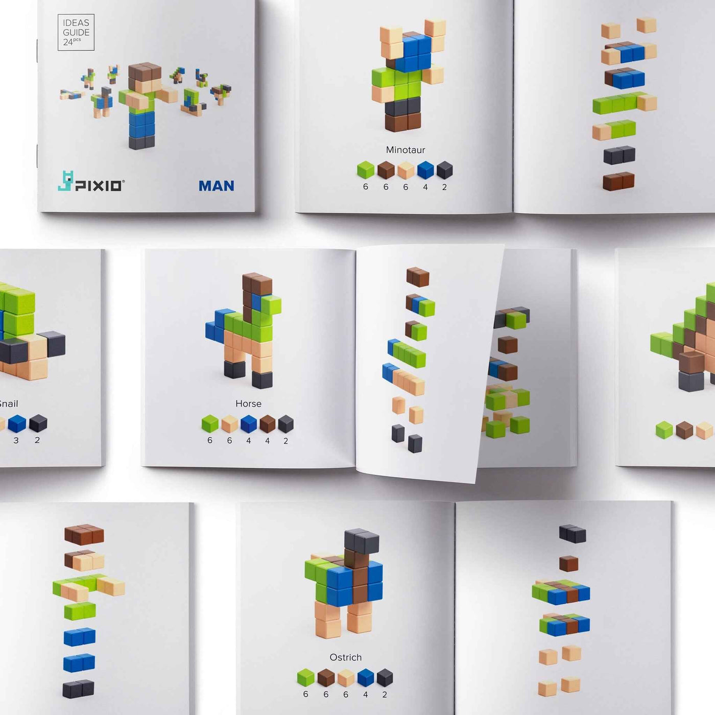 Pixio | Magnetic Blocks Story Series Man 24 Pieces