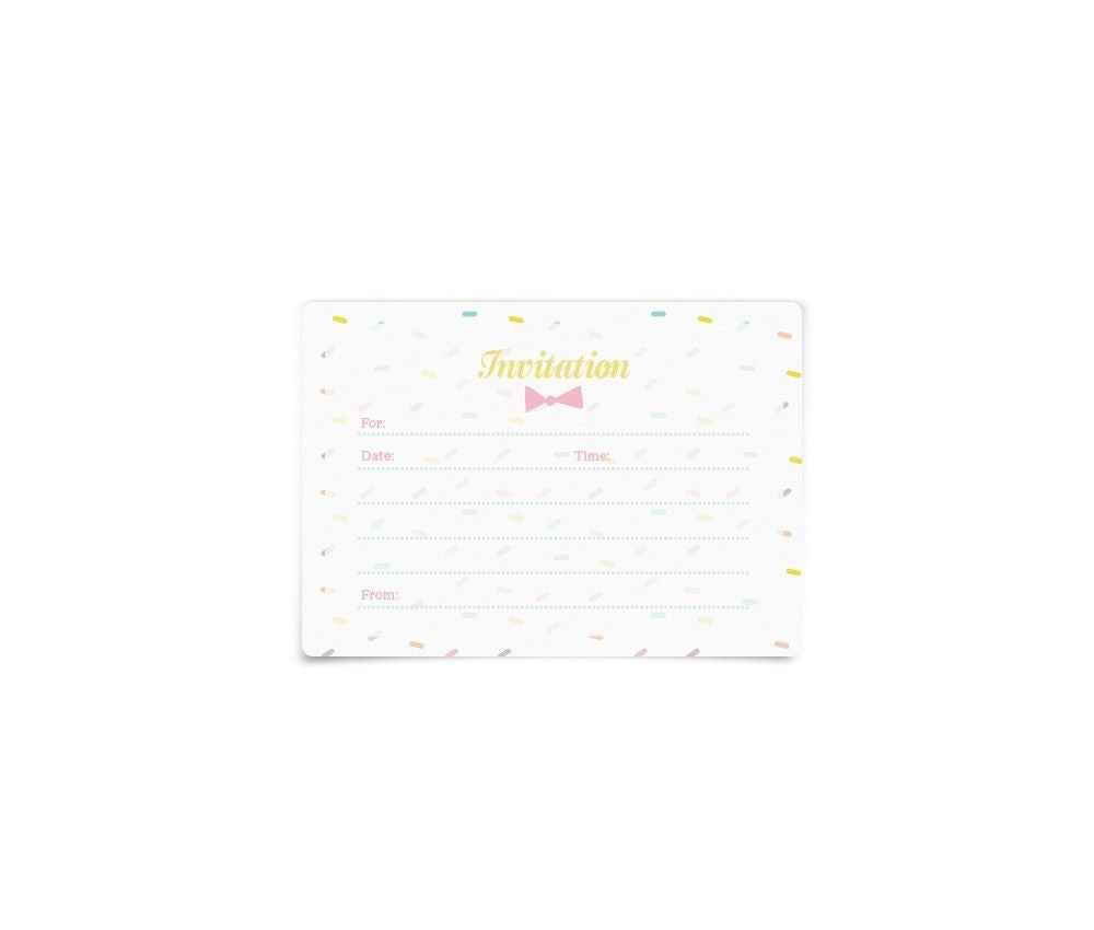 Eef Lillemor Sprinkle party invitation cards