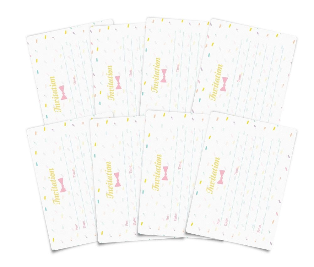 Eef Lillemor invitatie kaartjes Sprinkle party