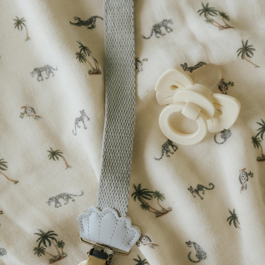 Elodie | Binky Bow Newborn Oat White
