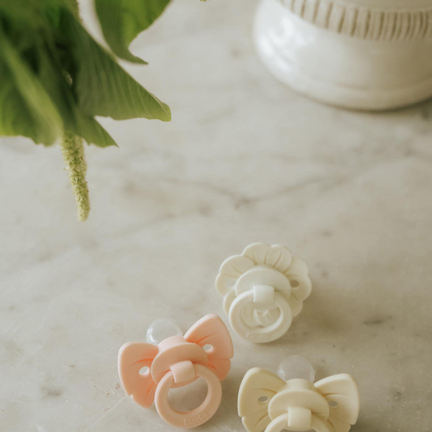 Elodie | Binky Bow Newborn  Misty Pink