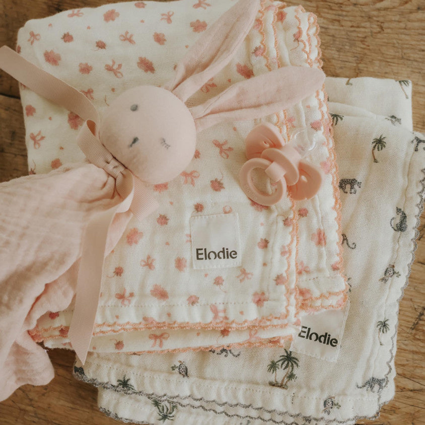 Elodie | Binky Bow Newborn  Misty Pink