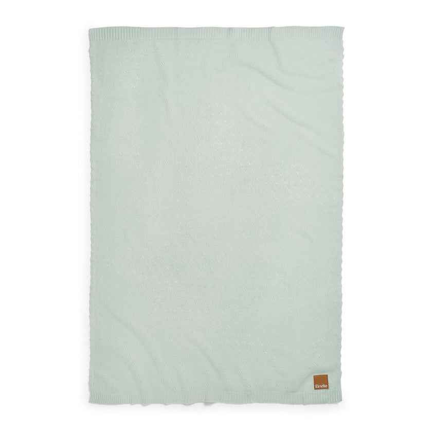 Elodie | Pointelle Blanket Mineral Green