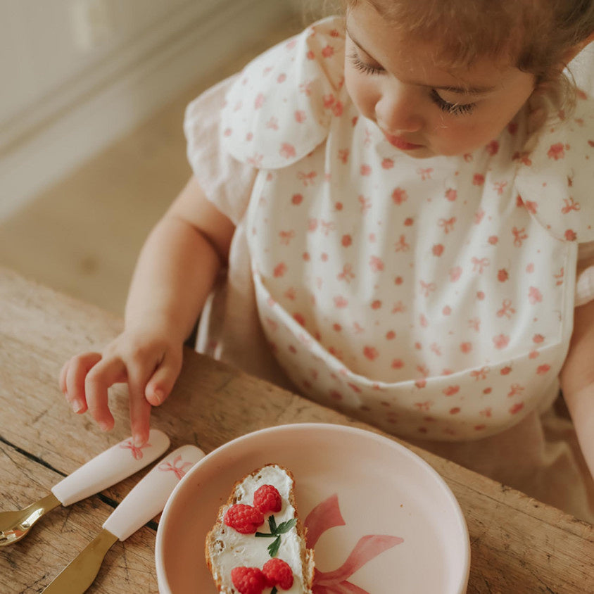 Elodie | Slabbetje Met Opvangbakje Petit River Rose