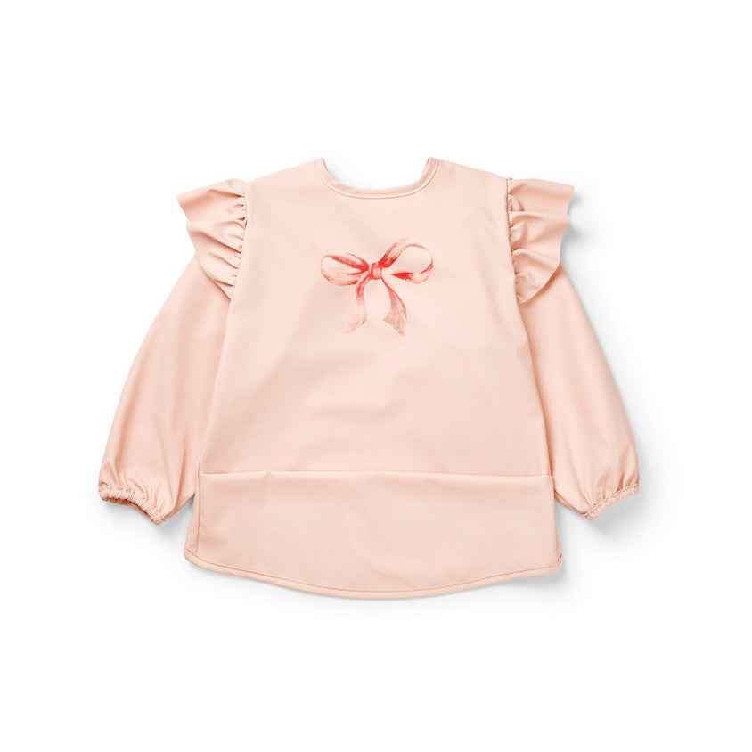 Elodie | Rosy Bow Long-Sleeve Slabbetje