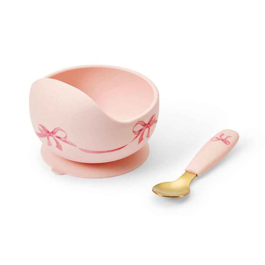 Elodie | Silicone Bowl Set Rosy Bow