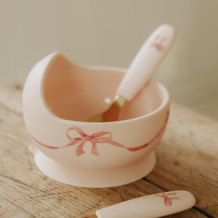 Elodie | Silcone Kom Set  Rosy Bow