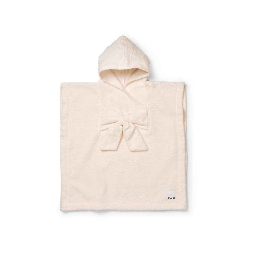 Elodie | Kids' Bath Poncho Creamy White