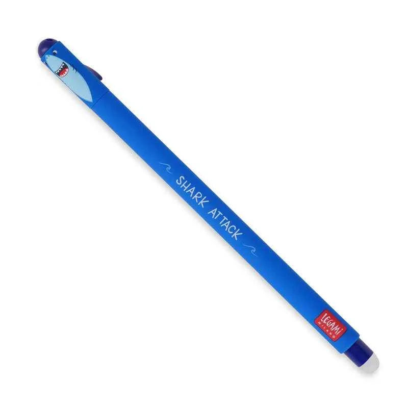 Legami | "Shark Attack" Shark Erasable Gel Pen - Erasable Pen