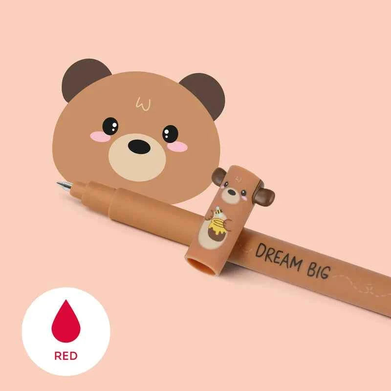 Legami | "Dream Big" Teddy Bear Erasable Gel Pen - Erasable Pen