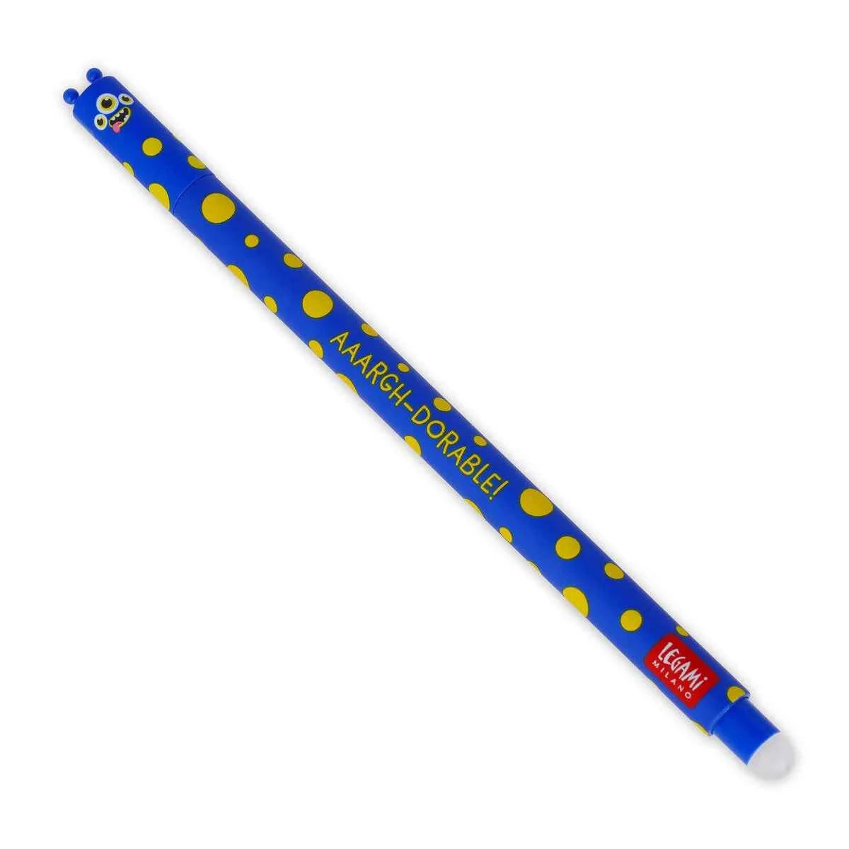 Legami | "Aaargh-dorable!" Monster Erasable Gel Pen - Erasable Pen