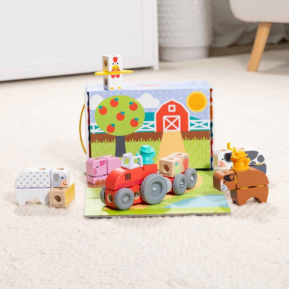 Melissa & Doug | blockables farm playset 56pcs