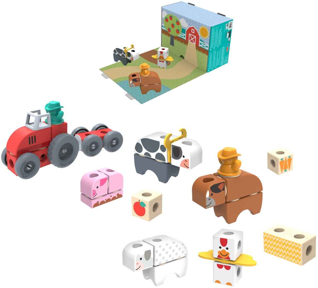 Melissa & Doug | blockables farm playset 56pcs
