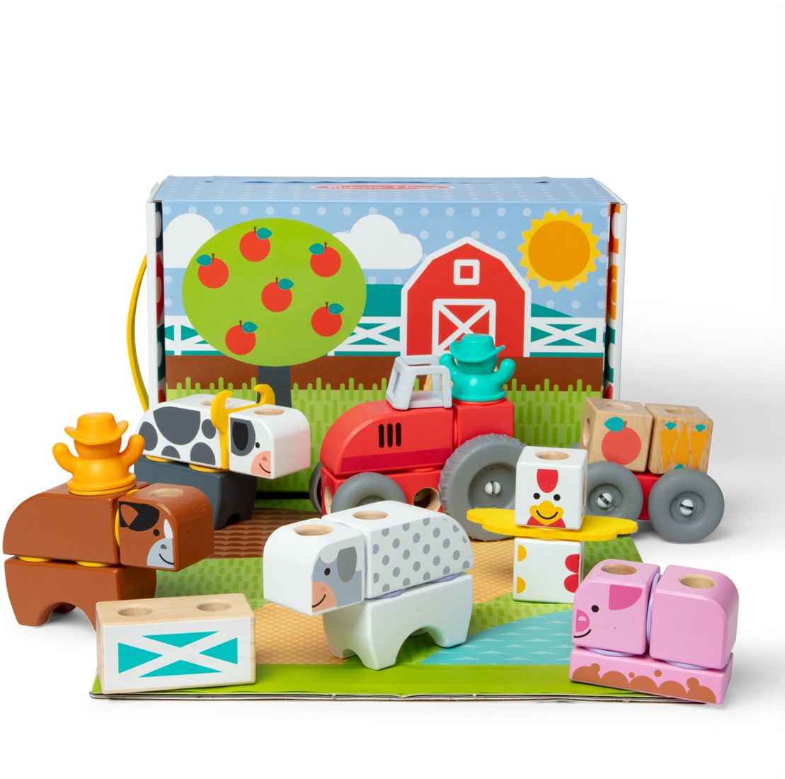 Melissa & Doug | blockables farm playset 56pcs
