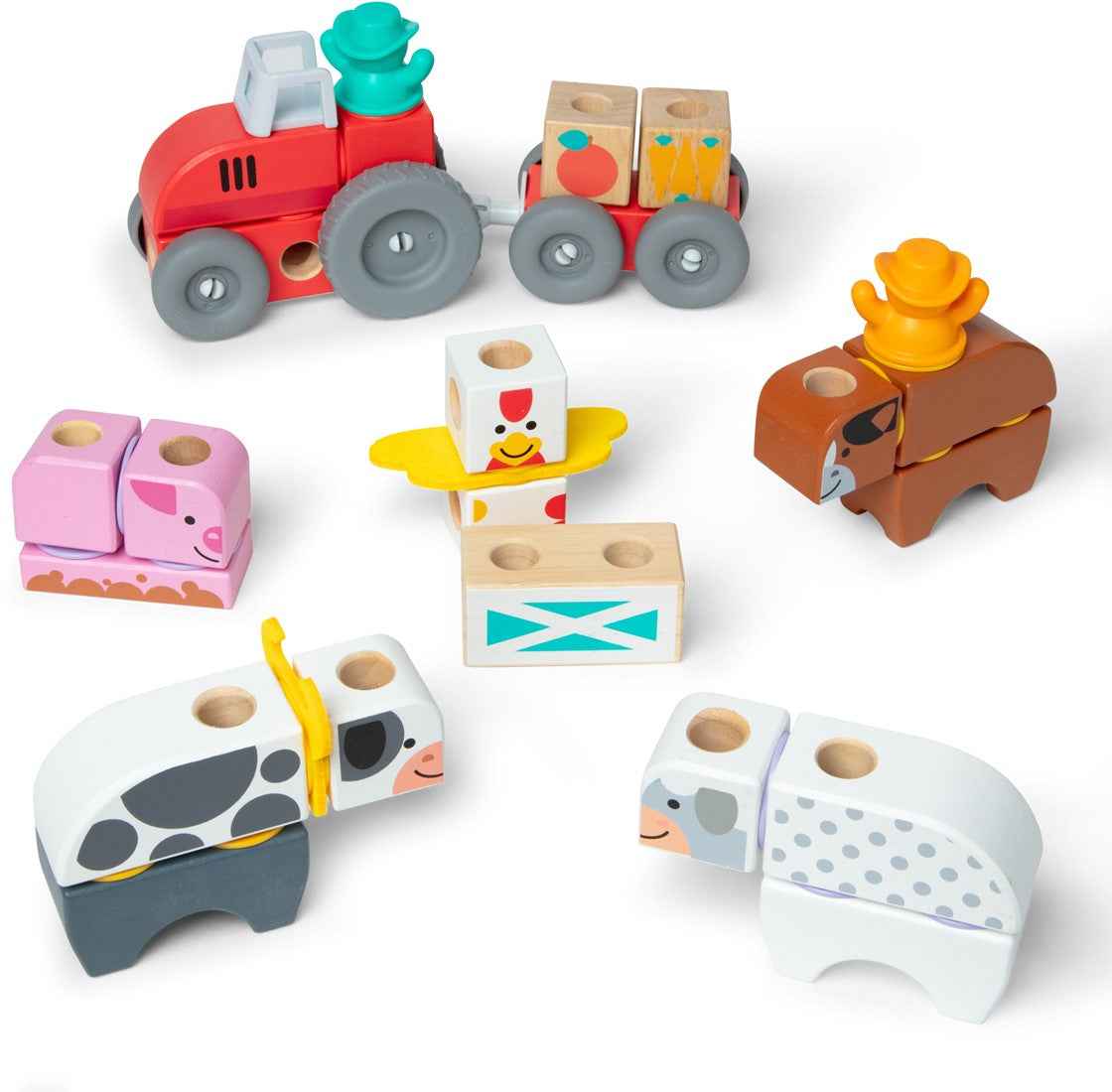 Melissa & Doug | blockables farm playset 56pcs