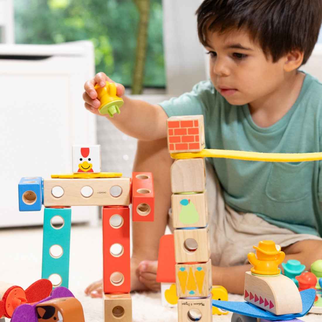Melissa & Doug | blockables town playset 73pcs