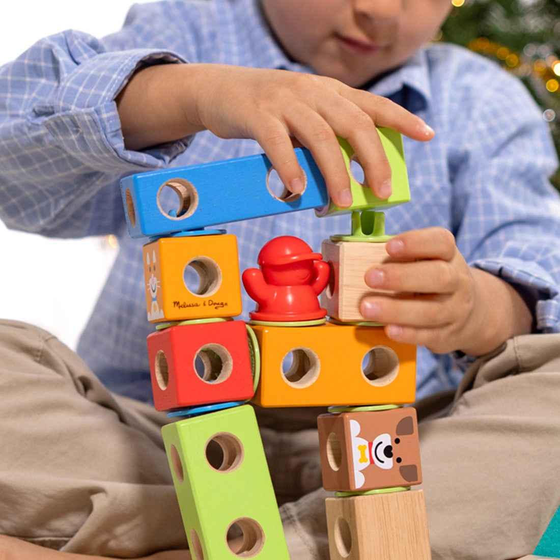 Melissa & Doug | blockables town playset 73pcs