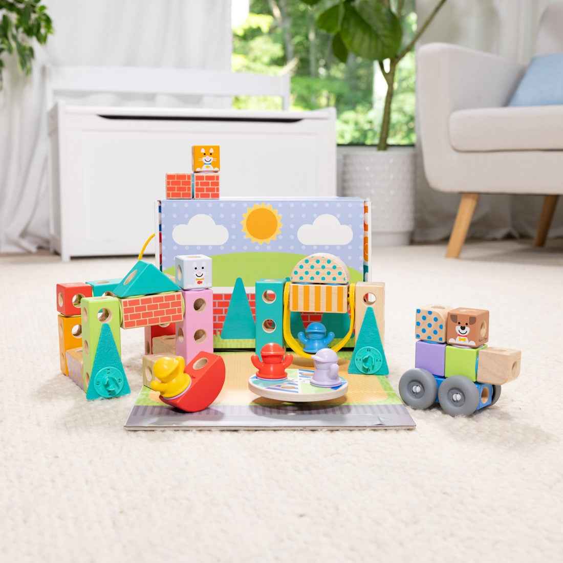 Melissa & Doug | blockables town playset 73pcs