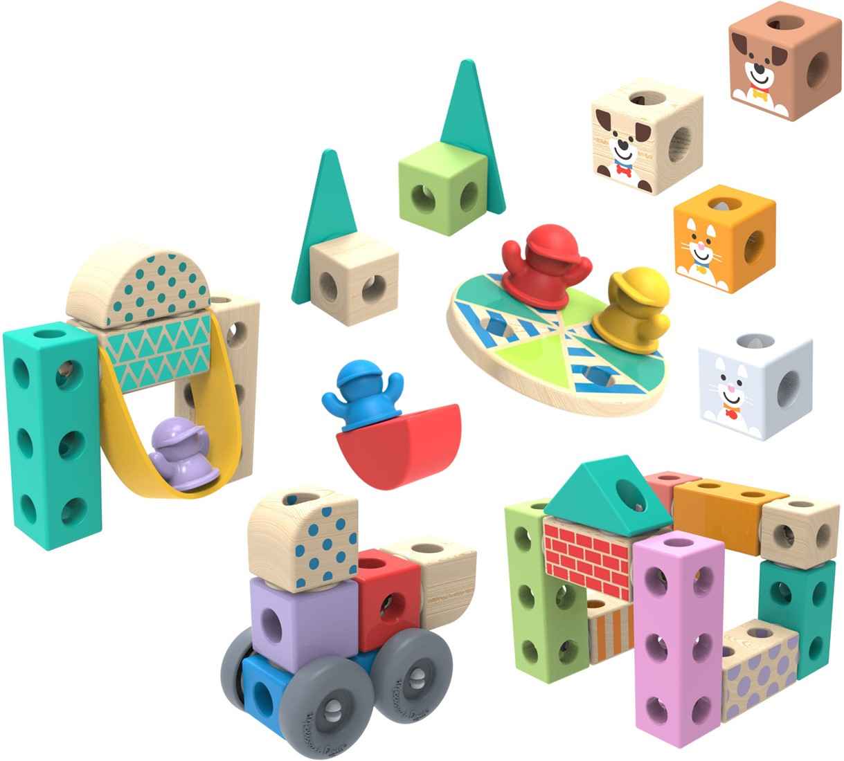 Melissa & Doug | blockables town playset 73pcs
