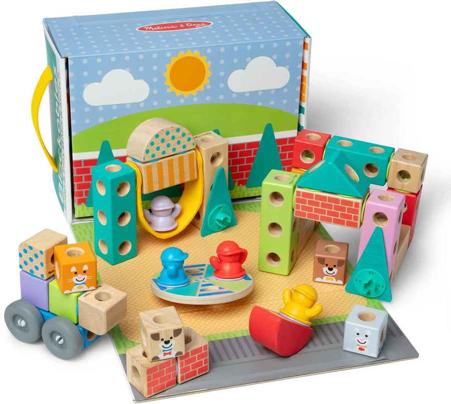 Melissa & Doug | blockables town playset 73pcs