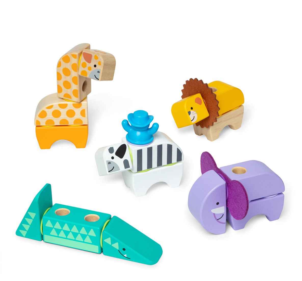Melissa & Doug | blockables safari playset 34pcs