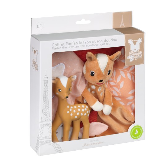 Sophie La Girafe | Giftset Fanfan Doudou Bijtring/Knuffeldoek