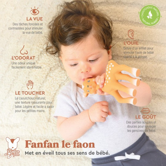 Sophie La Girafe | Giftset Fanfan Doudou Bijtring/Knuffeldoek