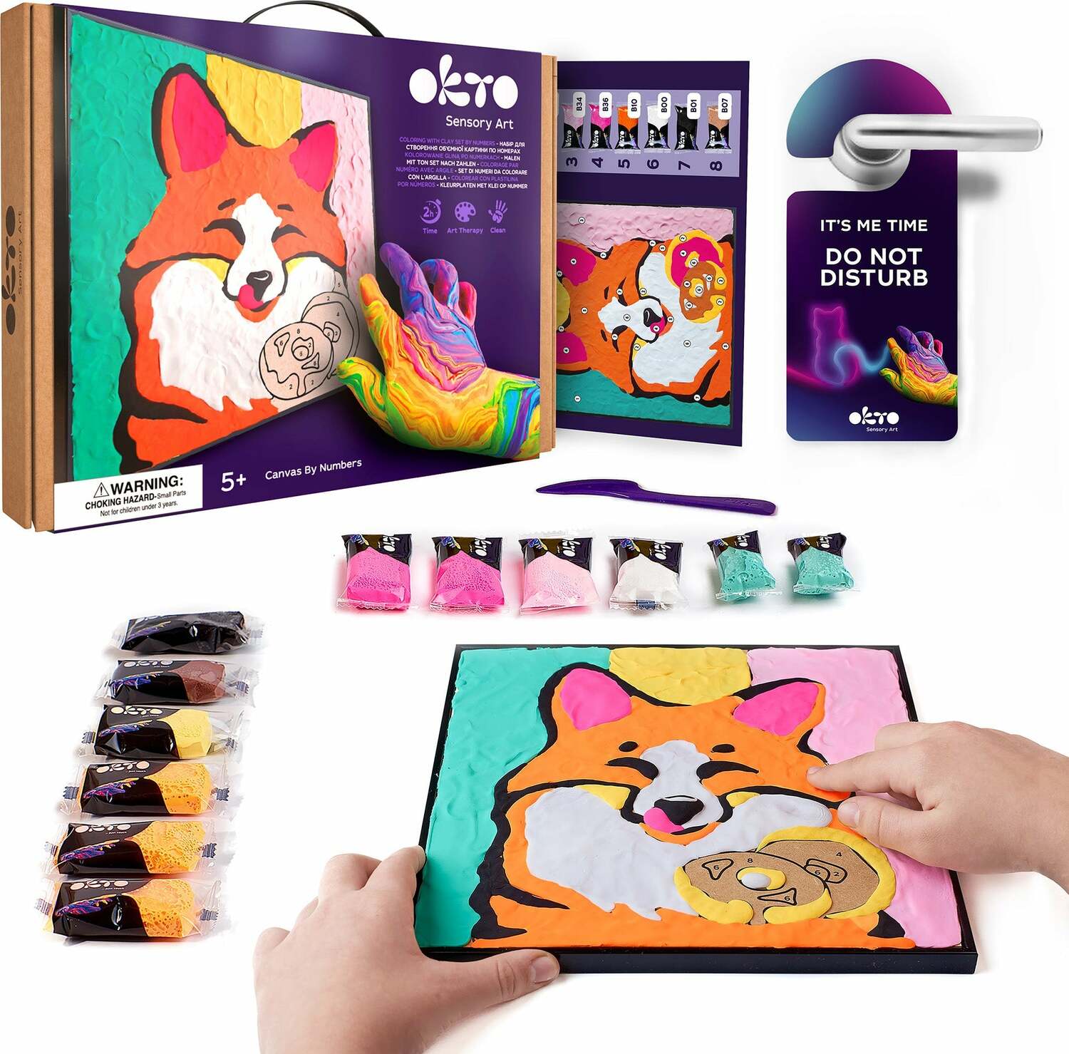 Okto | Sensory Art Coloring By Numbers - Animals - Fox