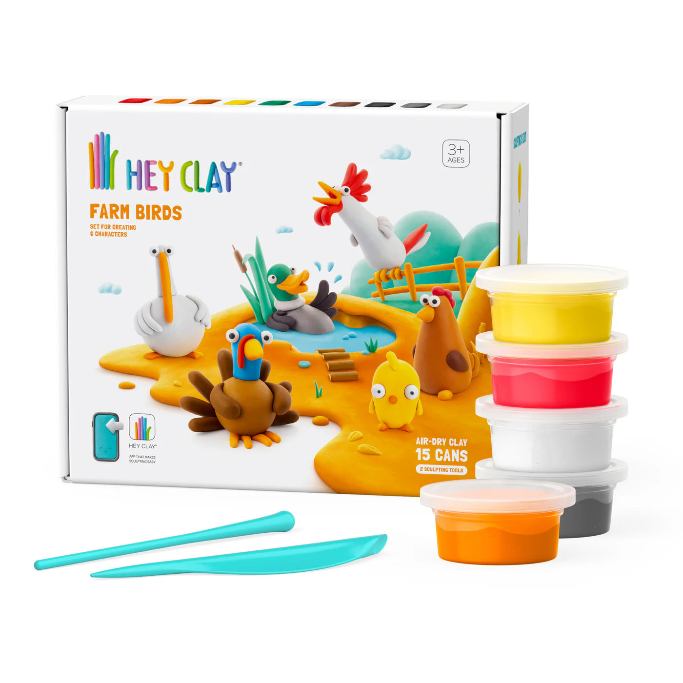 Hey Clay | Boetseerklei Boerderijvogels