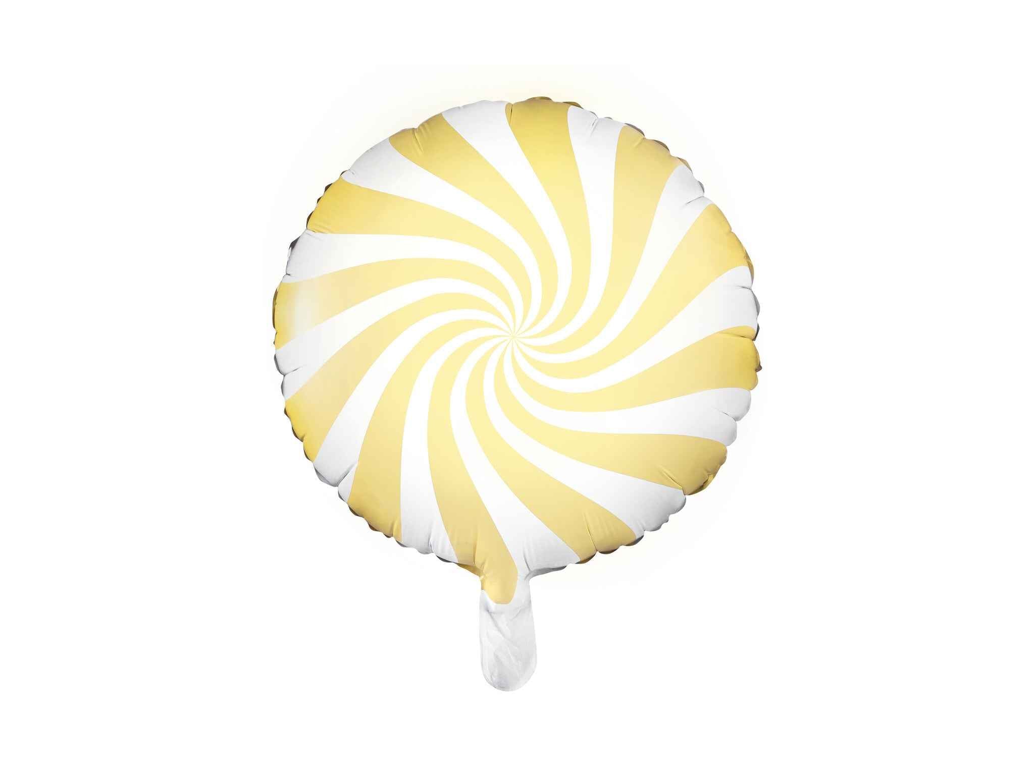 Party Deco Folieballon - Snoepje - Lichtgeel