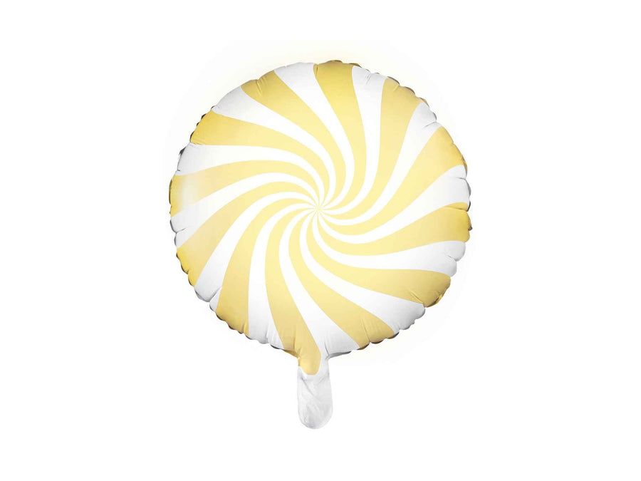 Party Deco Folieballon - Snoepje - Lichtgeel