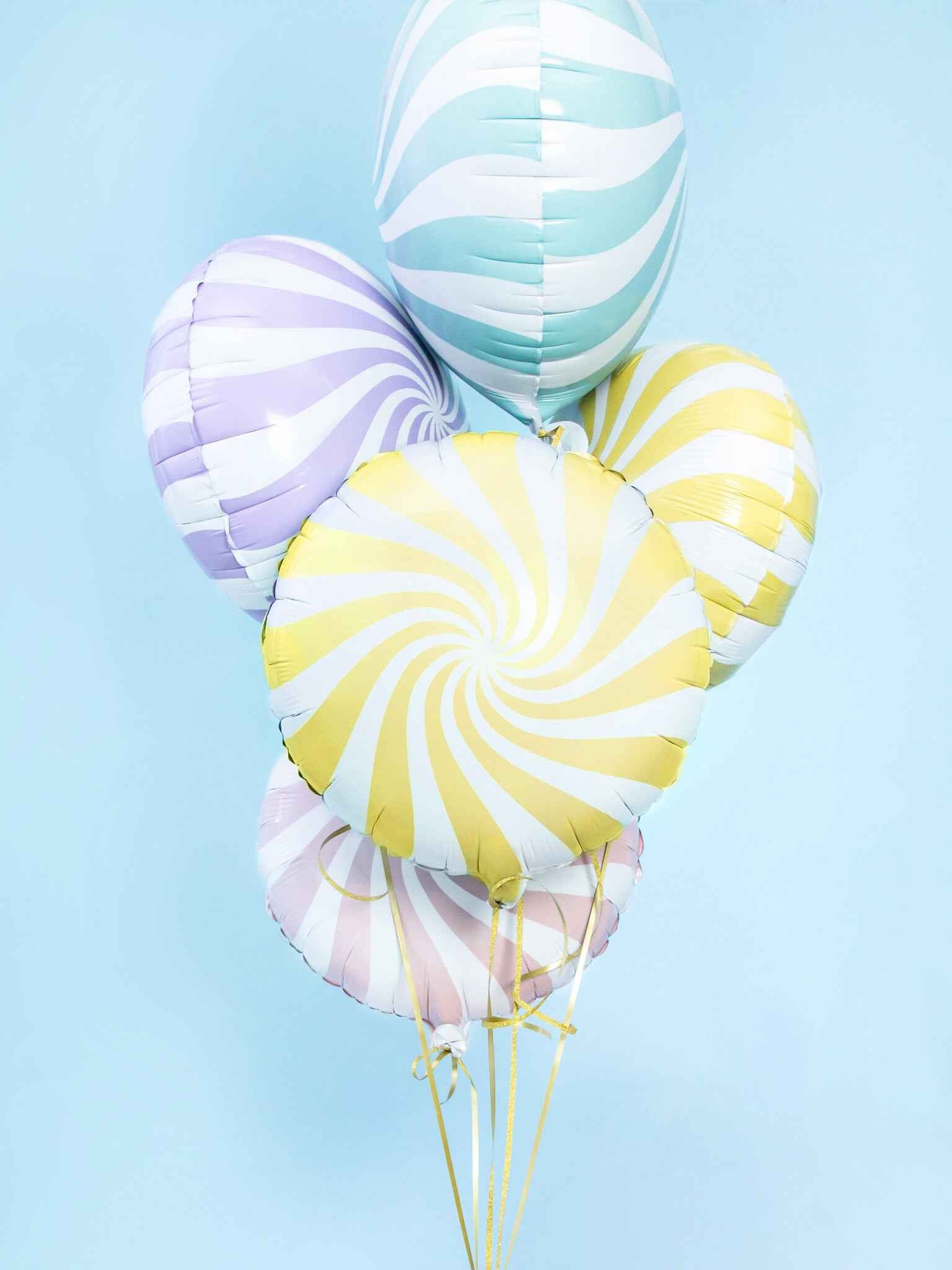 Party Deco Folieballon - Snoepje - Lichtgeel