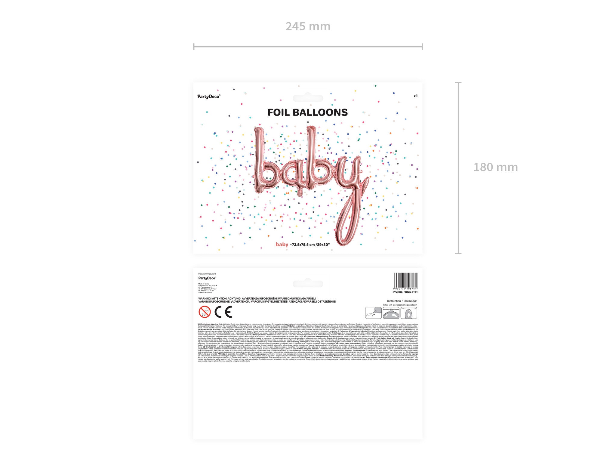 Party Deco Folieballon Baby