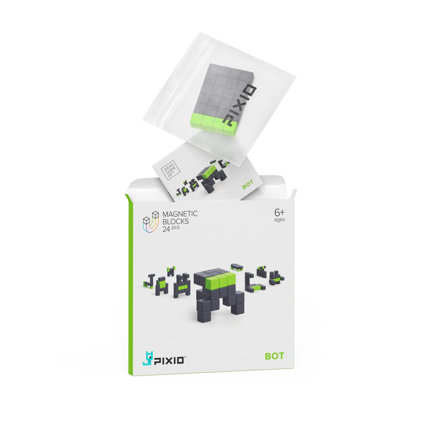 Pixio | Magnetische Blokken Story Series Bot 24 Stuks