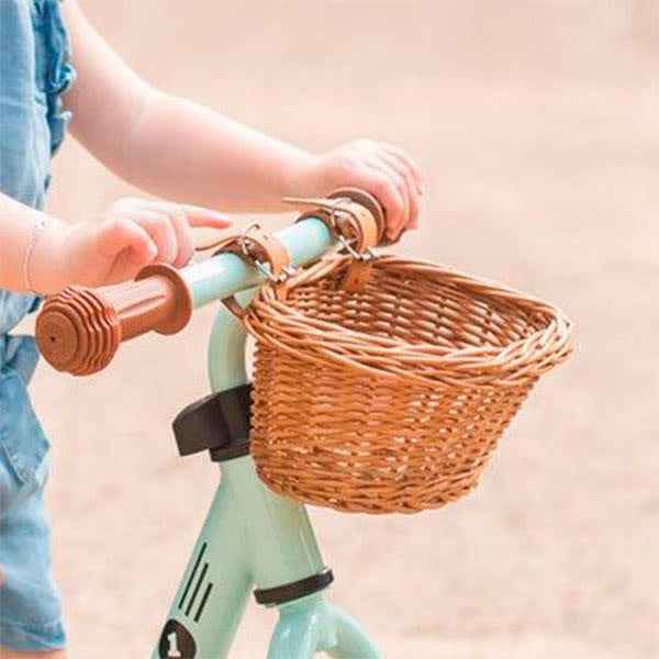 Bike basket - woven reed basket - Trybike