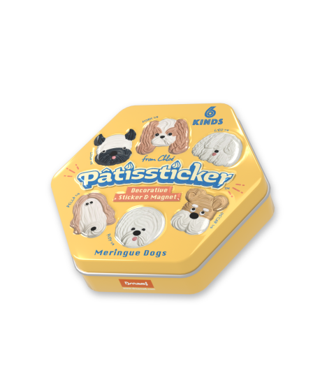 Pâtissticker | meringue dogs serie 1