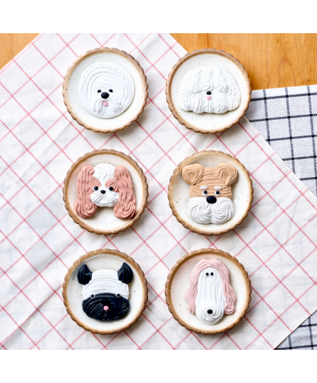 Pâtissticker | meringue dogs serie 1